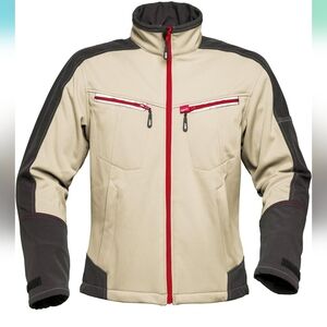 40145.YSEYI-S Shell Jacket "Attitude40145" Sand/Charcoal Grey Size S New w/ Tags